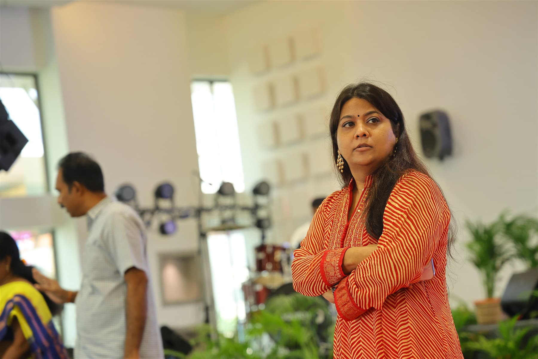 Pushpa Valli at an education programme.